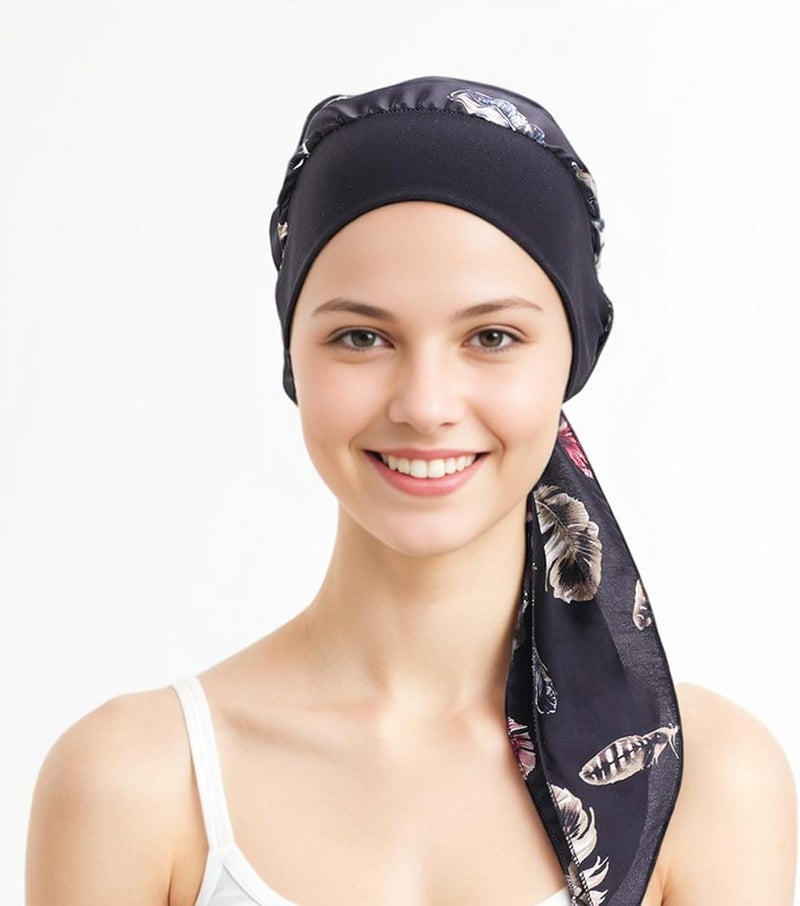 Belleshow Chemo Headwear Turbans for Women, Cancer Head Scarf, Headwear Coverings Caps, Head Wraps for Cancer Patients - Image 2